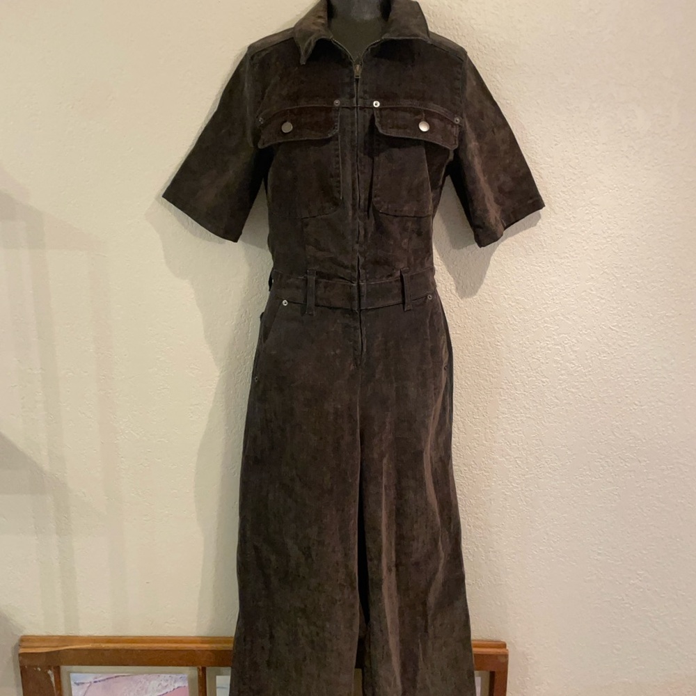 Universal Thread Olive Suede Jumpsuit
